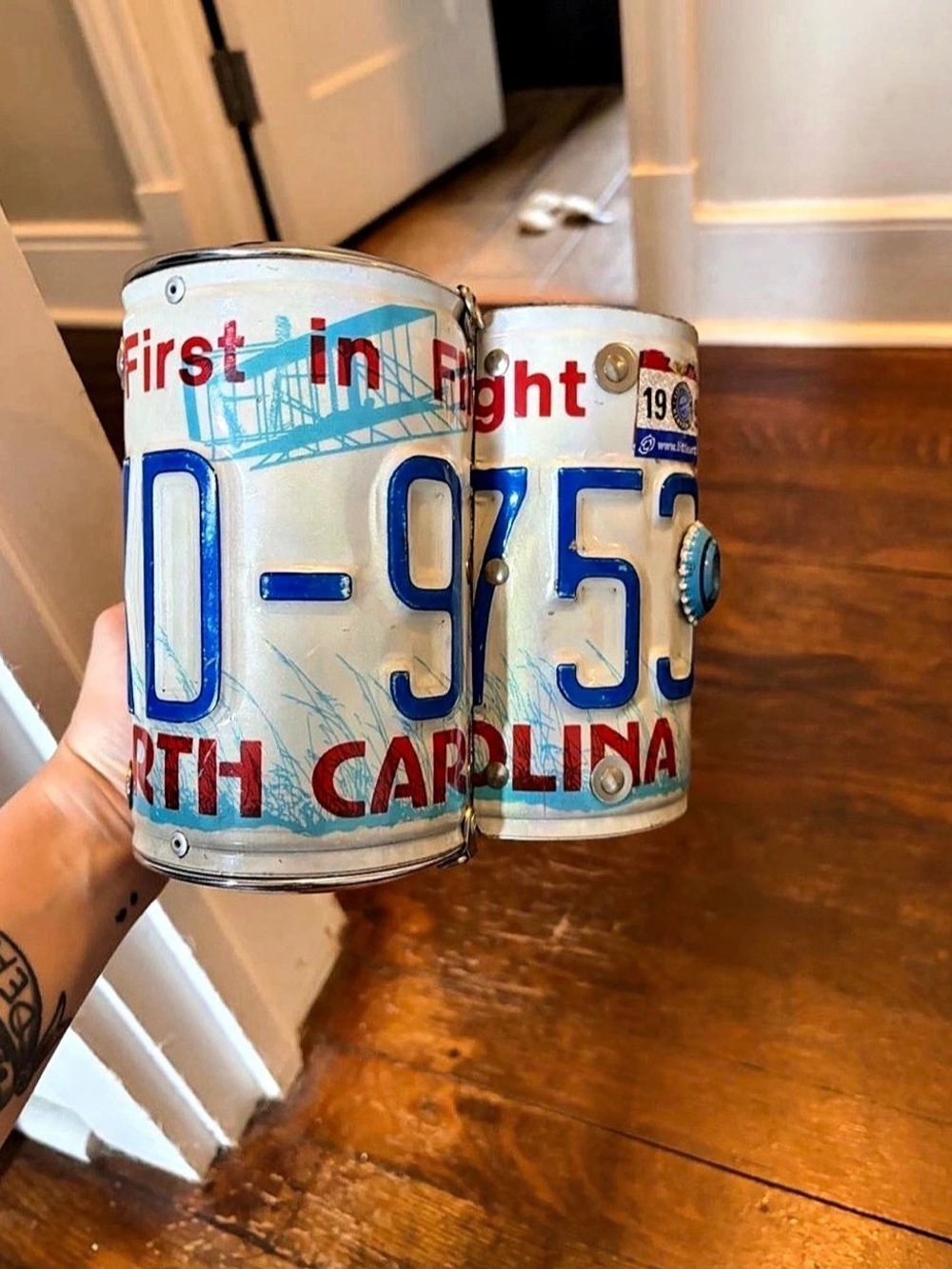 North Carolina License Plate Purse